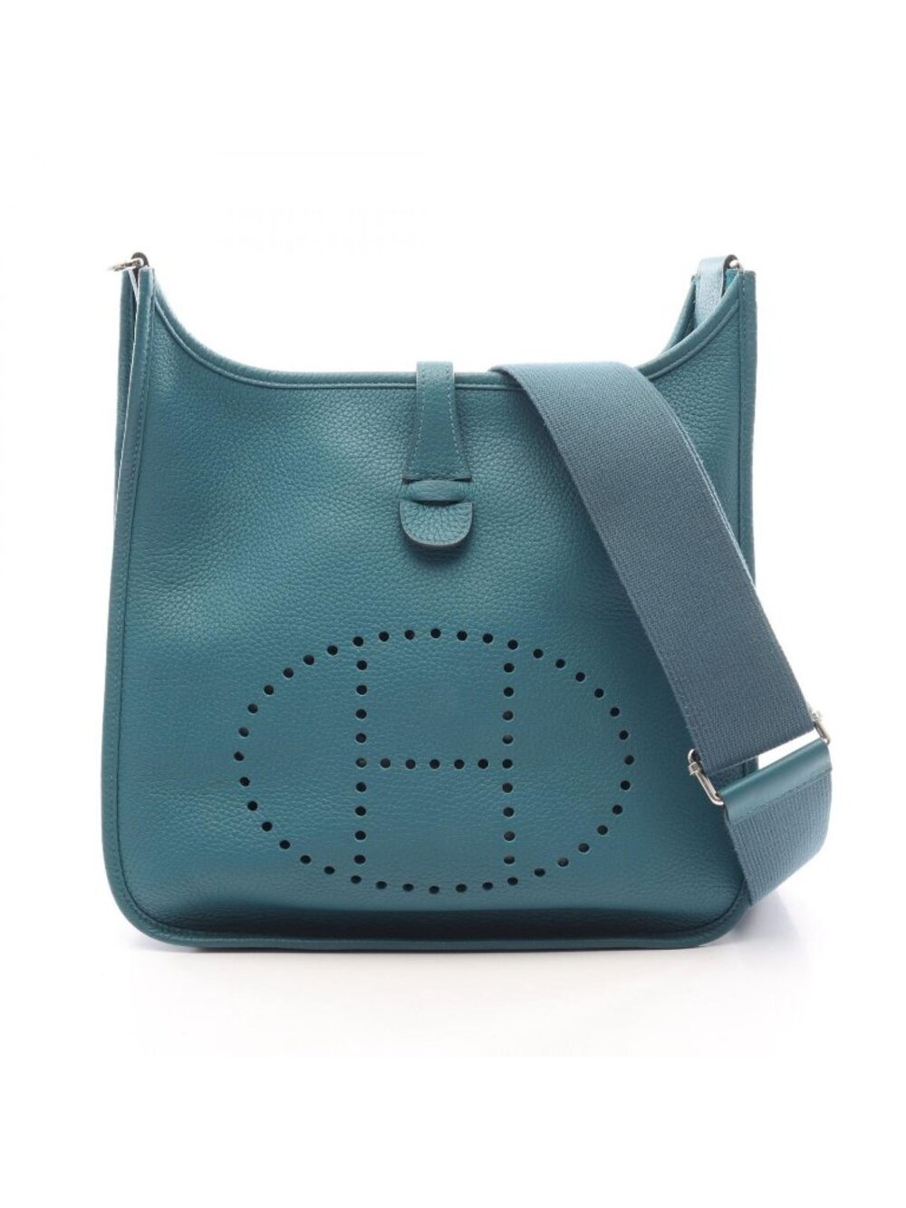Hermes Shoulder Bag Evelyne 3 Trois PM 2-Way Vert Bosphore Leather